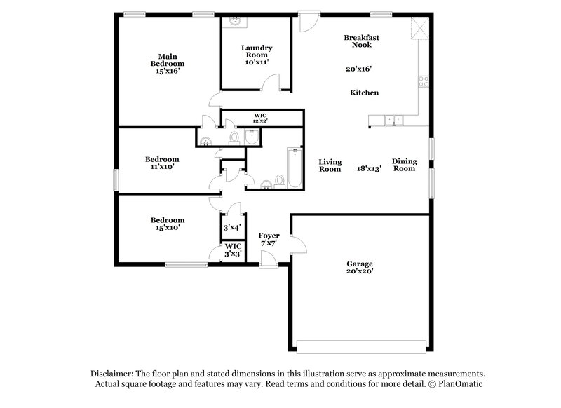 1,905/Mo, 306 Olivia Ln Anna, TX 75409 Floor Plan View