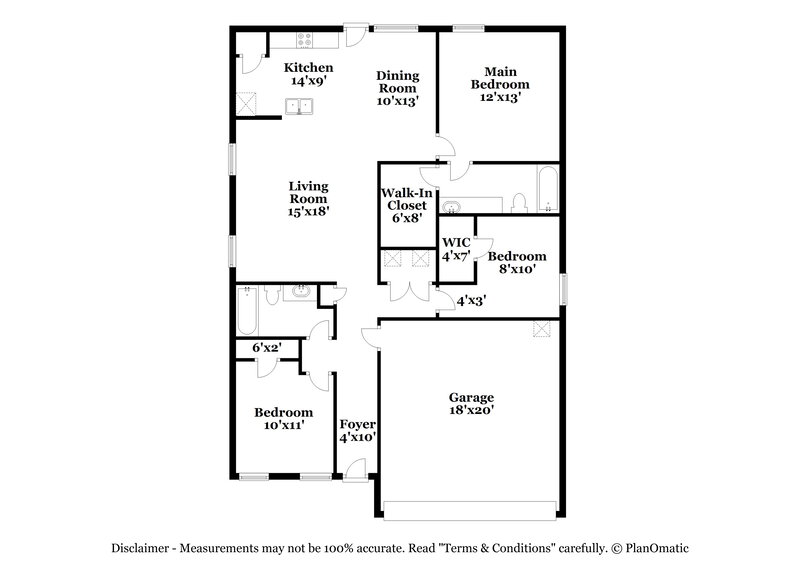2,075/Mo, 6113 Hornwood Dr Fort Worth, TX 76123 Floor Plan View