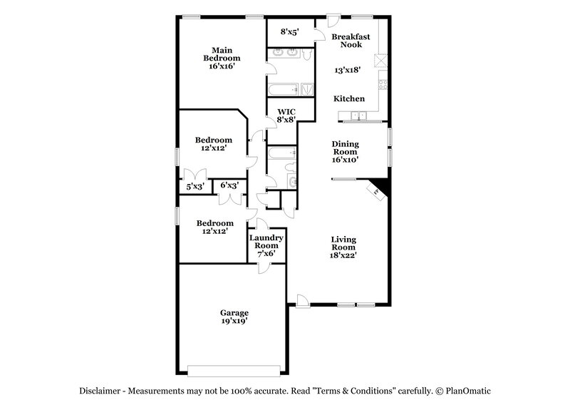 2,250/Mo, 841 Crystal Dr Burleson, TX 76028 Floor Plan View