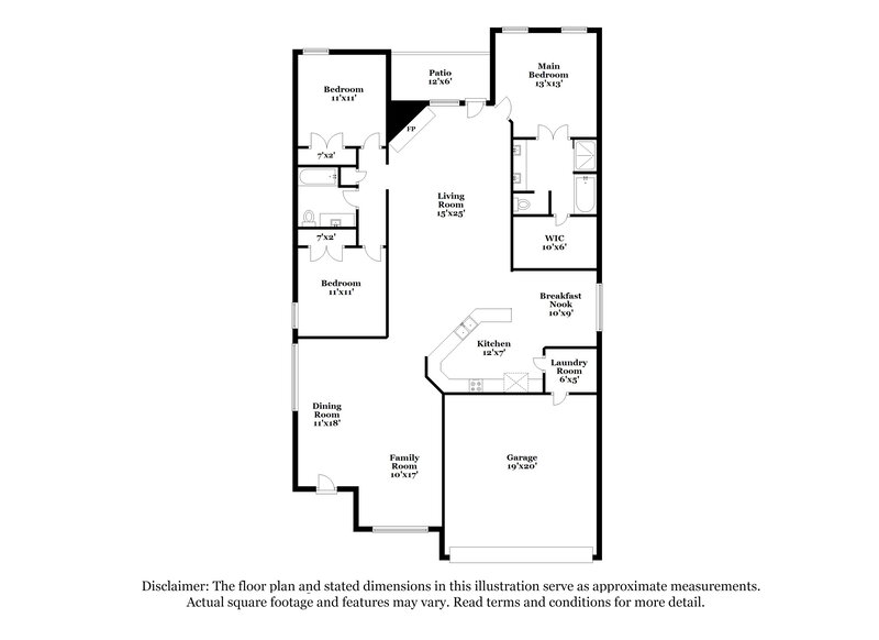 2,070/Mo, 8551 Stetson Dr Fort Worth, TX 76244 Floor Plan View