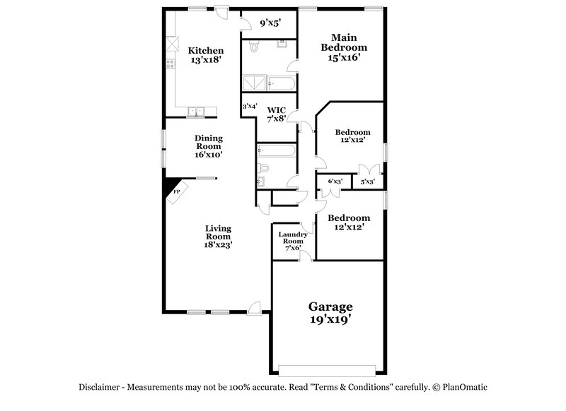 2,120/Mo, 516 Silver Leaf Dr Fate, TX 75087 Floor Plan View