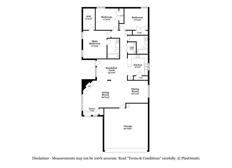 2,035/Mo, 1178 Rusticwood Ct Fort Worth, TX 76140 Floor Plan View