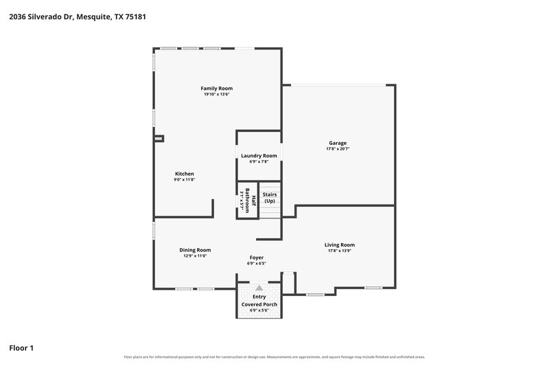 2,580/Mo, 2036 Silverado Dr Mesquite, TX 75181 Floor Plan View