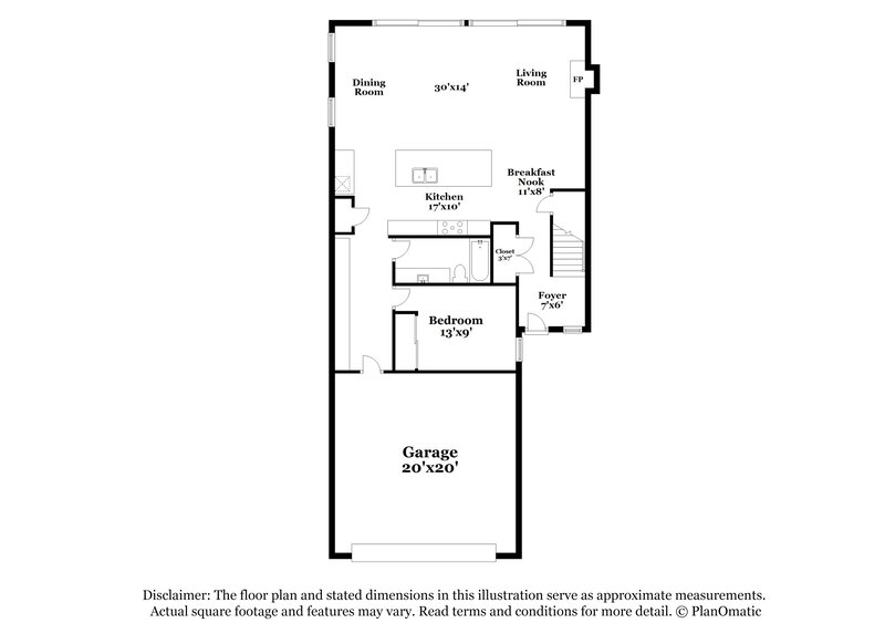 2,200/Mo, 7157 Ninth Hole Drive Fort Worth, TX 76179 Floorplan View