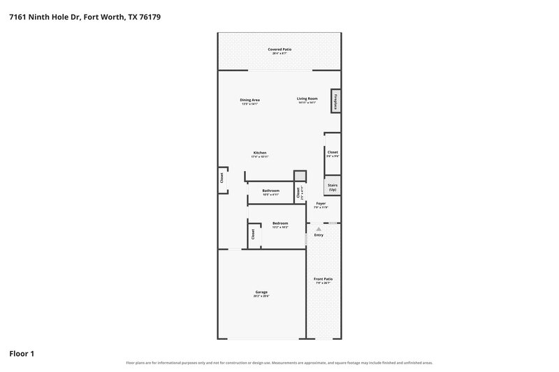 2,390/Mo, 7161 Ninth Hole Drive Fort Worth, TX 76179 Floor Plan View