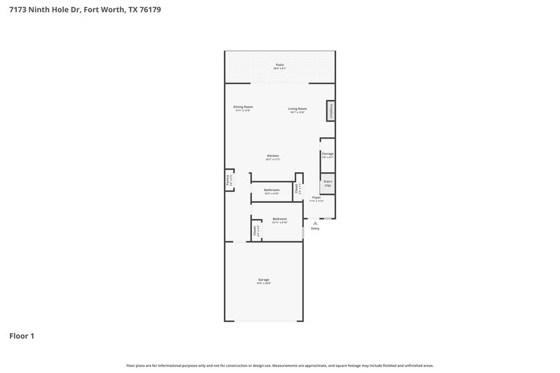2,190/Mo, 7173 Ninth Hole Drive Fort Worth, TX 76179 Floor Plan View