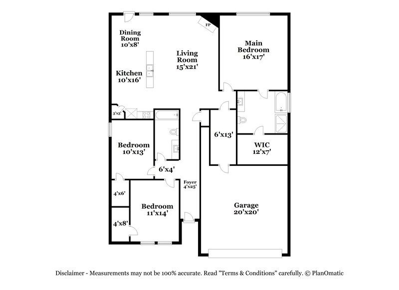 2,185/Mo, 10637 Ambling Trl Fort Worth, TX 76108 Floor Plan View
