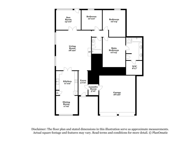 2,600/Mo, 2006 Firewater Pl Lewisville, TX 75067 Floorplan View