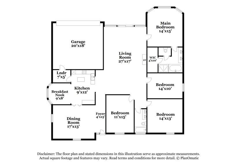 2,915/Mo, 2716 Wild Grove Ln Lancaster, TX 75146 Floor Plan View