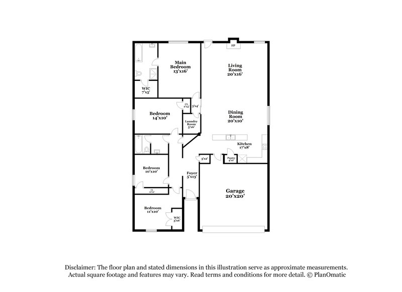2,450/Mo, 609 Destin Dr Fort Worth, TX 76131 Floor Plan View