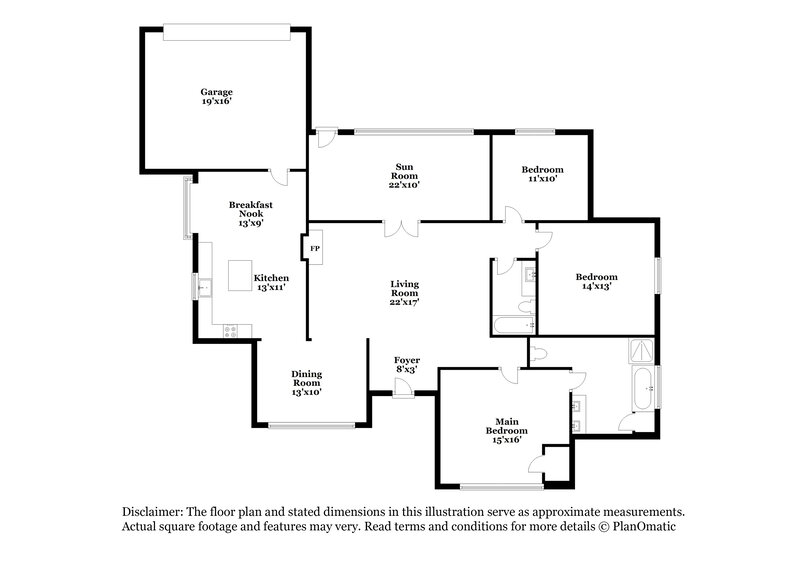 2,735/Mo, 7410 Aberdeen Dr Rowlett, TX 75089 Floorplan View