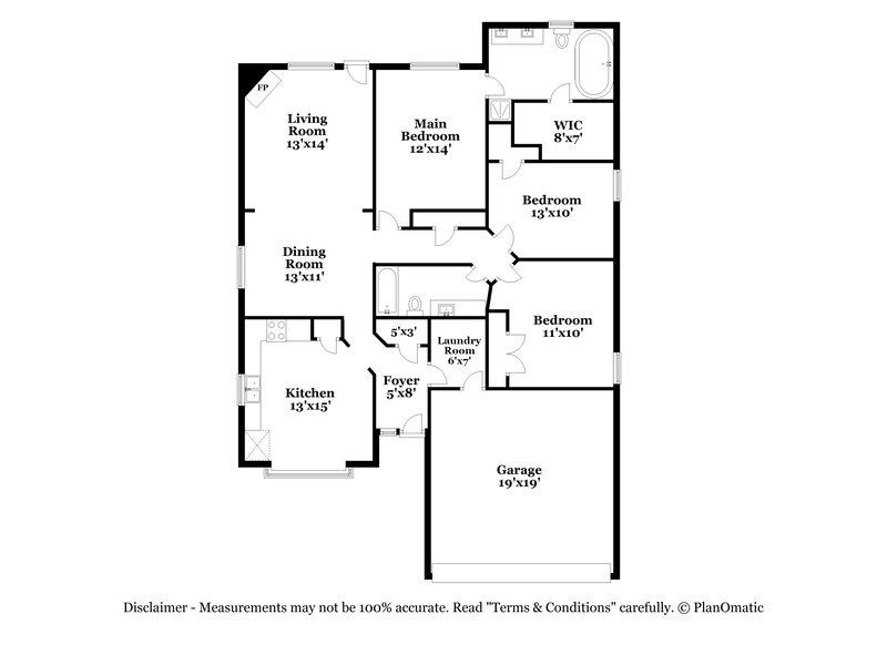2,115/Mo, 6005 Castanada Dr Arlington, TX 76018 Floor Plan View