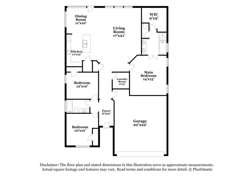 2,040/Mo, 1001 Doe Meadow Dr Burleson, TX 76028 Floor Plan View
