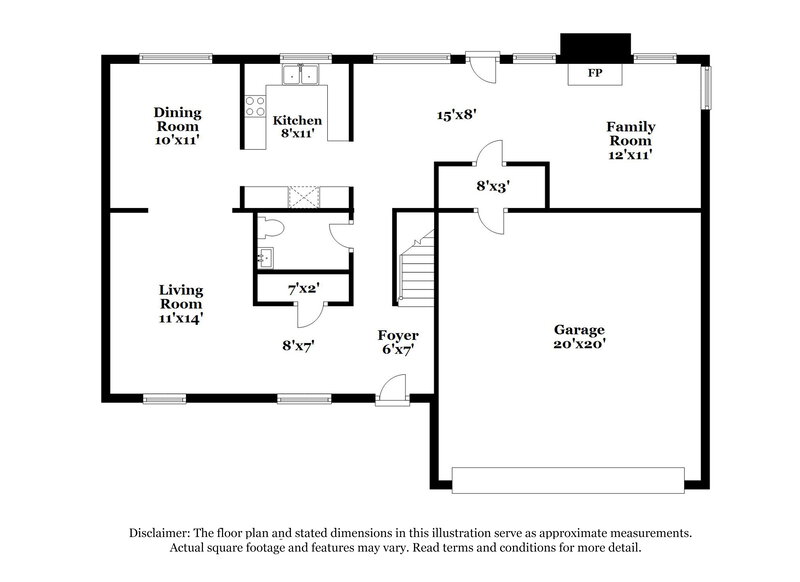 2,420/Mo, 620 Mission Hills Dr Arlington, TX 76018 Floor Plan View
