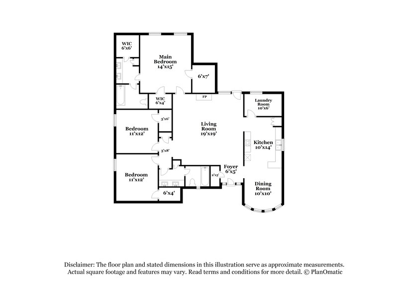 2,435/Mo, 4210 Pleasant Oaks Ct Arlington, TX 76016 Floor Plan View