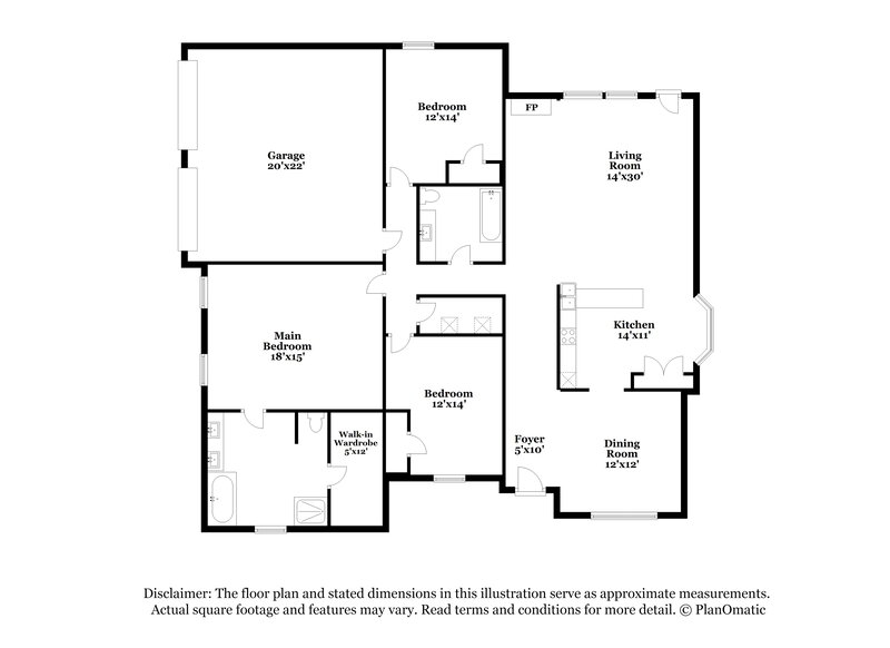 2,835/Mo, 7209 Northpoint Dr Rowlett, TX 75089 Floor Plan View