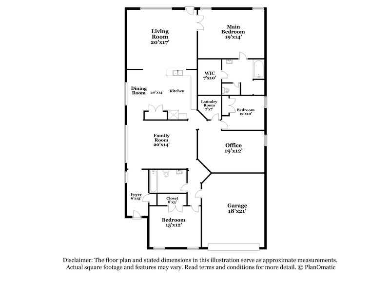 2,340/Mo, 3736 Palm Dr Fort Worth, TX 76244 Floor Plan View