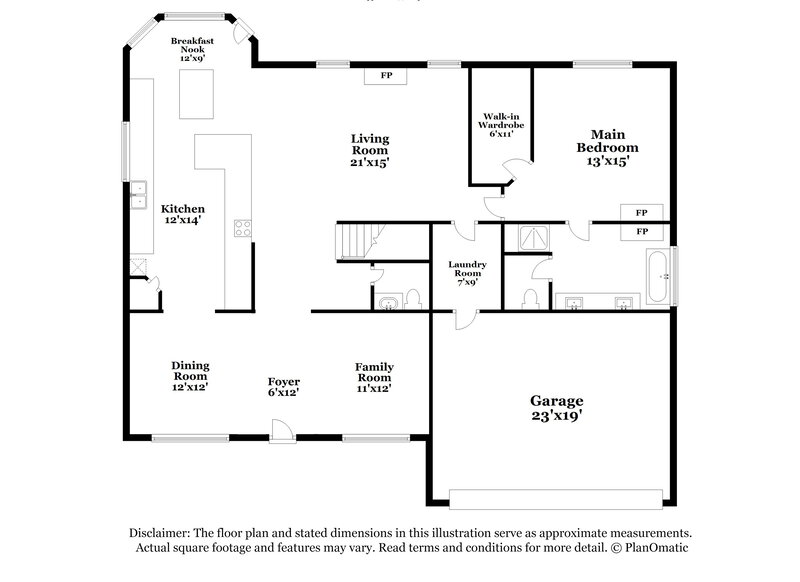 2,975/Mo, 439 Euless Dr Cedar Hill, TX 75104 Floor Plan View