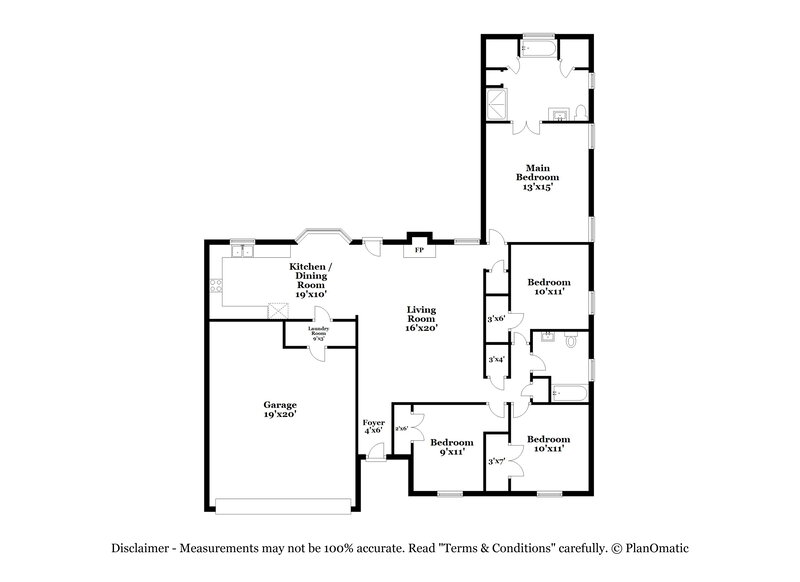 3,220/Mo, 7537 Arbor Park Dr Fort Worth, TX 76120 Floor Plan View