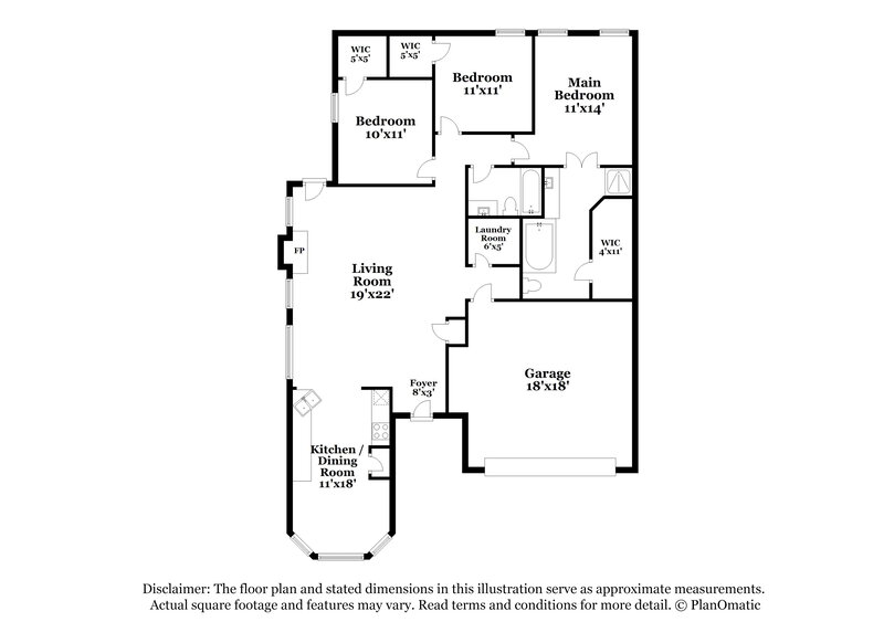 2,175/Mo, 1224 Sierra Blanca Dr Burleson, TX 76028 Floor Plan View