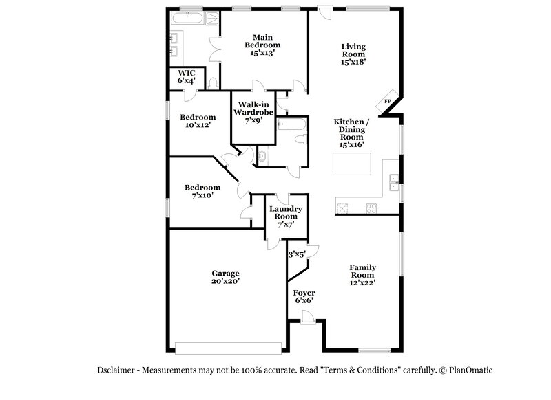 2,335/Mo, 8515 Auburn Dr Fort Worth, TX 76123 Floor Plan View