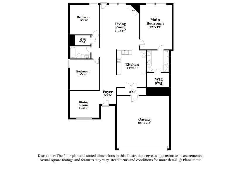 1,820/Mo, 2208 Sumac Dr Forney, TX 75126 Floorplan View