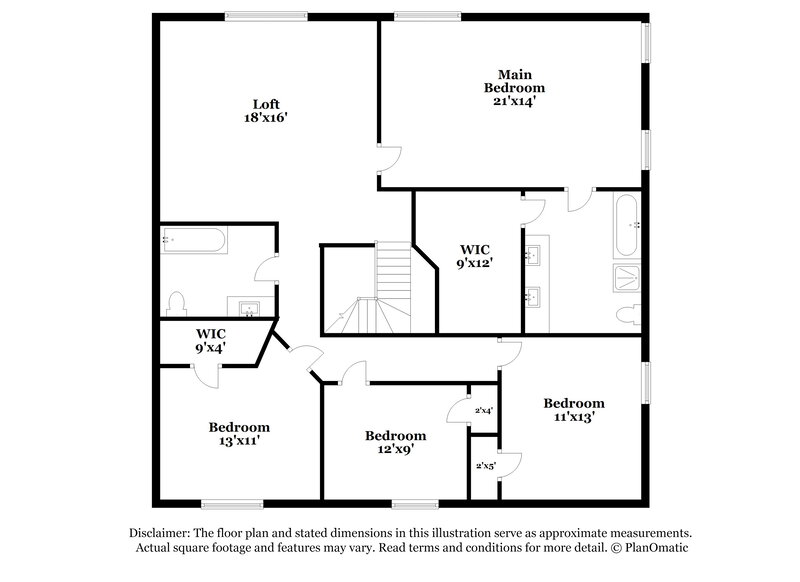 2,710/Mo, 7806 Calgary Ln Arlington, TX 76001 Floorplan View
