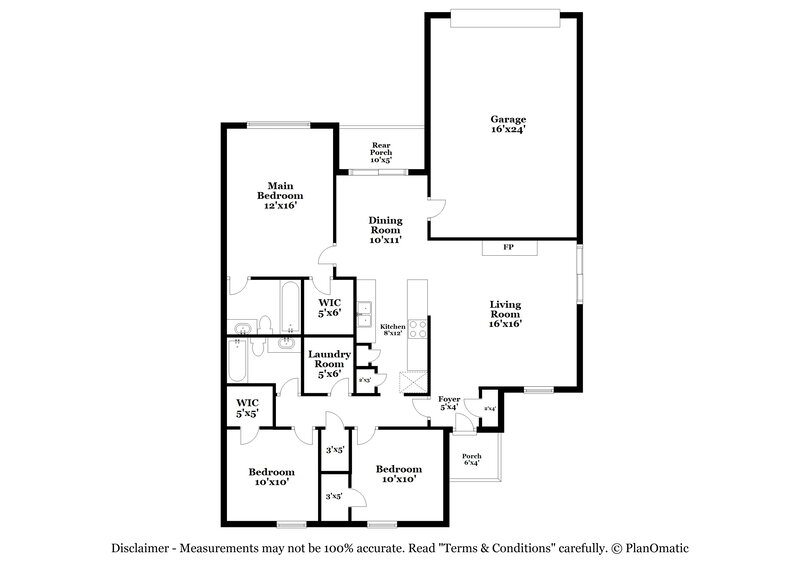 2,185/Mo, 1902 Wisteria St Denton, TX 76205 Floor Plan View