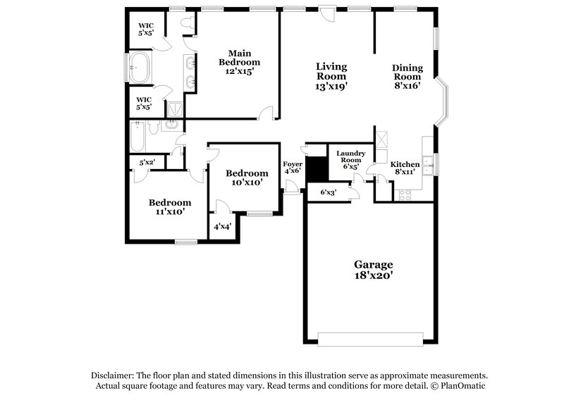 2,185/Mo, 1402 Stiles Ct Midlothian, TX 76065 Floorplan View