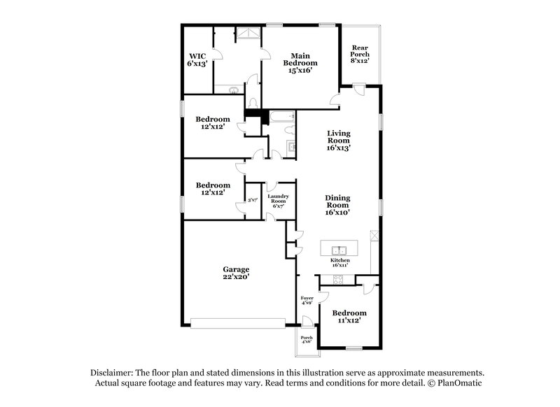 2,595/Mo, 3129 Elam Dr Anna, TX 75409 Floor Plan View