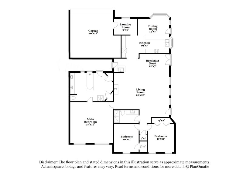 2,700/Mo, 4414 Rushing Rd Dallas, TX 75287 Floorplan View
