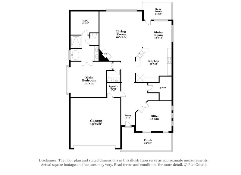 2,525/Mo, 1017 Snowbird Dr Little Elm, TX 75068 Floor Plan View