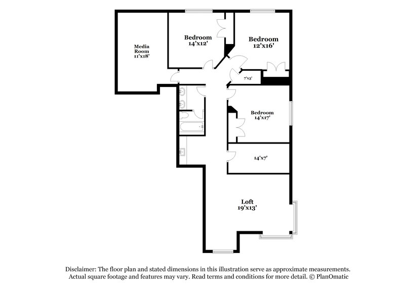2,525/Mo, 1017 Snowbird Dr Little Elm, TX 75068 Floor Plan View 2