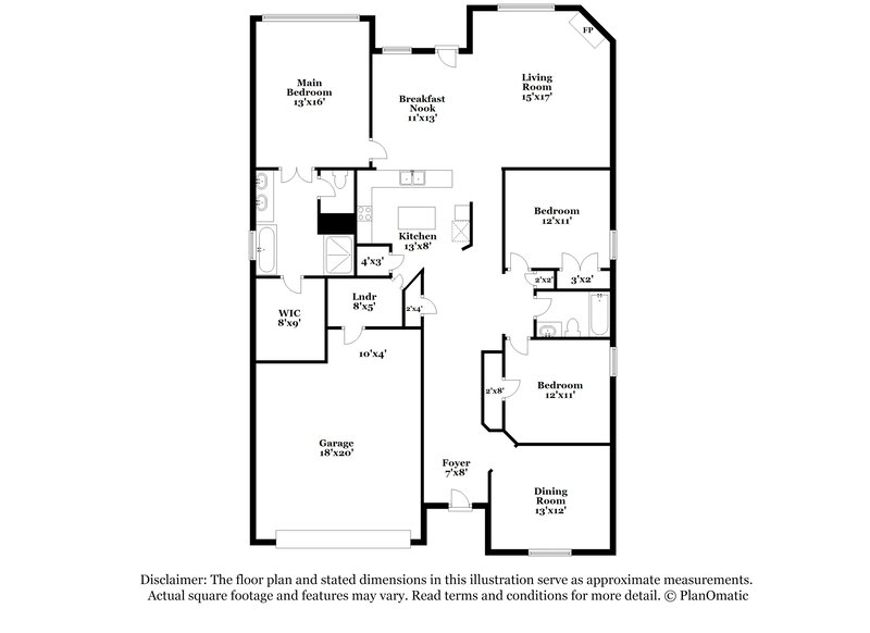 2,425/Mo, 1108 Vaughna Dr Weatherford, TX 76087 Floor Plan View