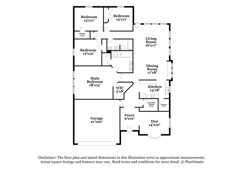 2,910/Mo, 429 Calvert Dr Midlothian, TX 76065 Floorplan View