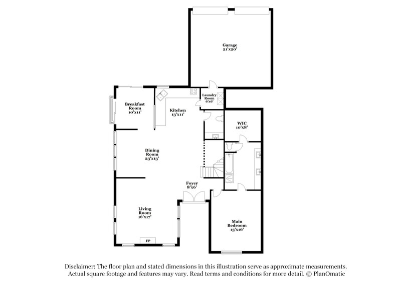 3,505/Mo, 16647 Cleary Cir Dallas, TX 75248 Floor Plan View