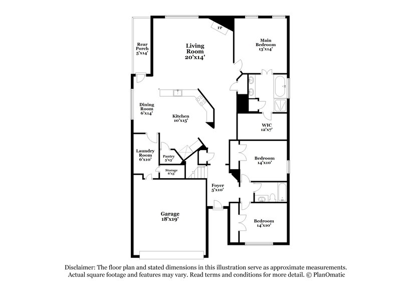 4,760/Mo, 3310 Founders Way Melissa, TX 75454 Floor Plan View