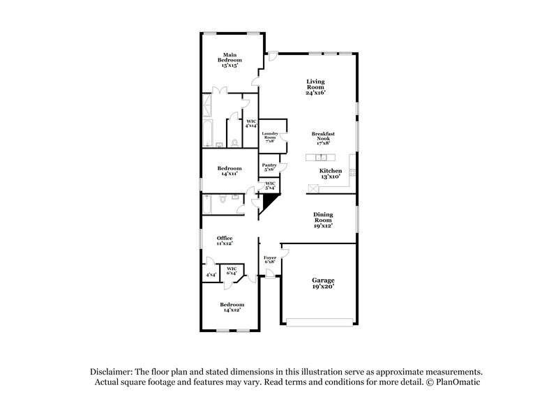 2,680/Mo, 3961 Tule Ranch Rd Roanoke, TX 76262 Floor Plan View