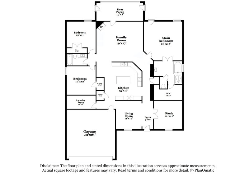 2,715/Mo, 1625 Salado Trl Weatherford, TX 76087 Floorplan View