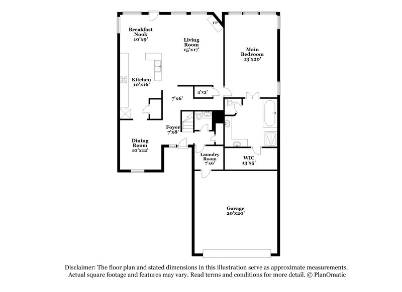 3,080/Mo, 1233 Glen Ct Weatherford, TX 76087 Floor Plan View