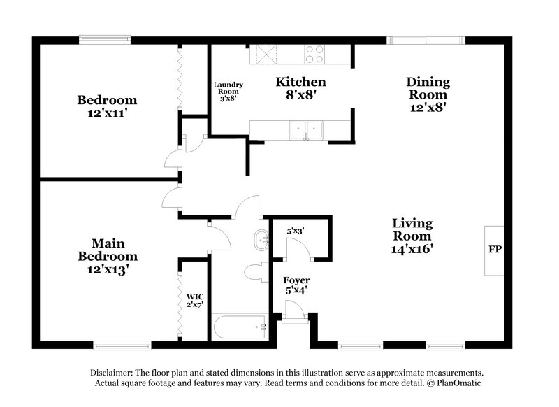 2,640/Mo, 3808 Flintwood Trl Fort Worth, TX 76137 Floor Plan View