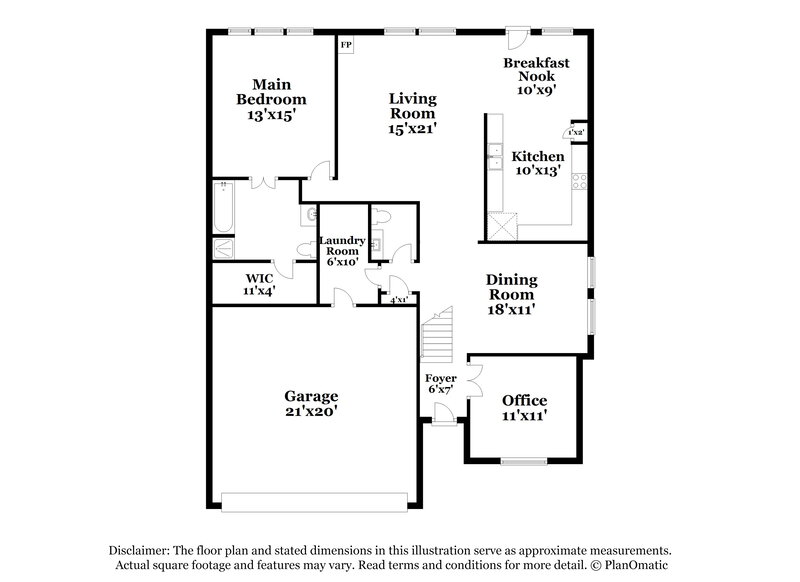2,830/Mo, 451 Butternut Dr Fate, TX 75087 Floor Plan View 2