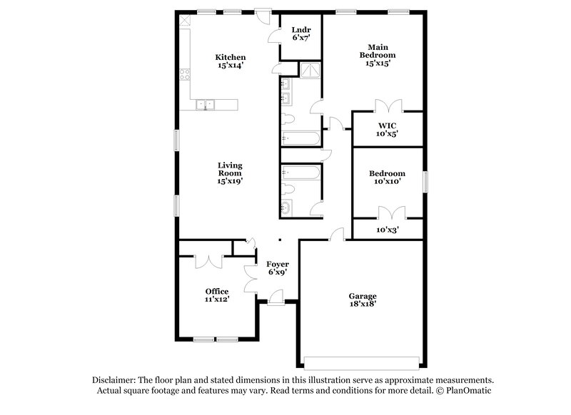 2,160/Mo, 3913 Thoroughbred Trl Fort Worth, TX 76123 Floor Plan View