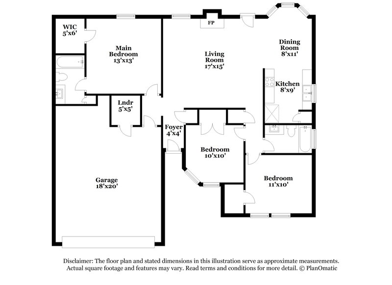 2,020/Mo, 1137 Vaden Ave Burleson, TX 76028 Floor Plan View