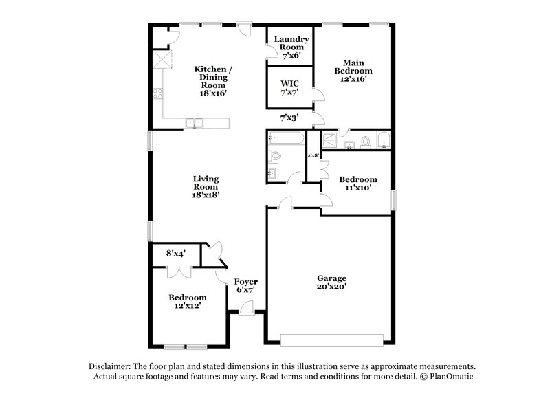 2,145/Mo, 7609 Scarlet View Trl Fort Worth, TX 76131 Floor Plan View