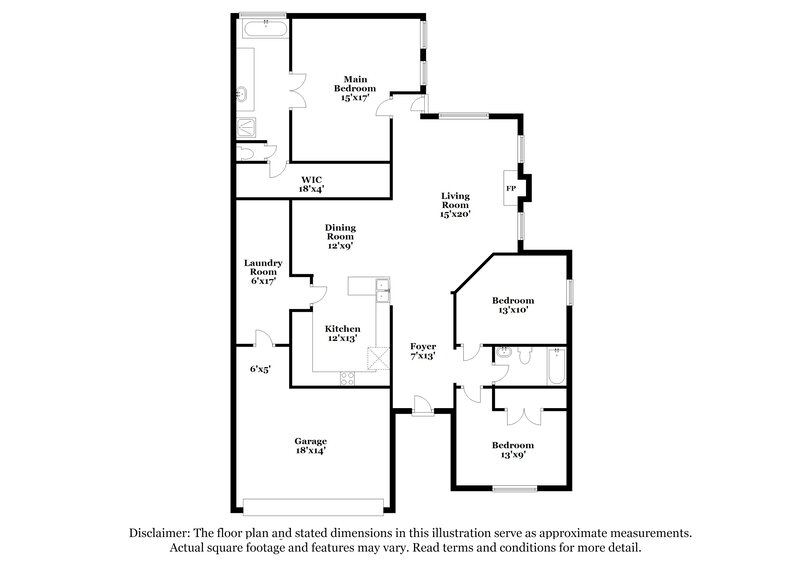 2,470/Mo, 4115 Crossgate Ct Arlington, TX 76016 Floor Plan View