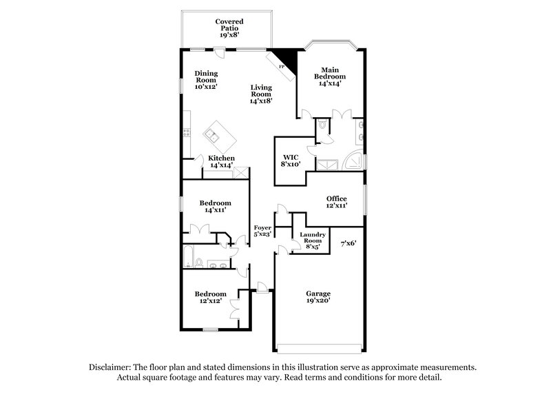2,720/Mo, 417 Bentley Dr Midlothian, TX 76065 Floor Plan View