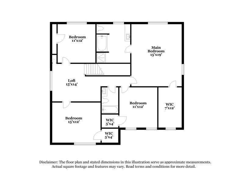 2,520/Mo, 10441 Rising Knoll Ln Fort Worth, TX 76131 Floor Plan View 2