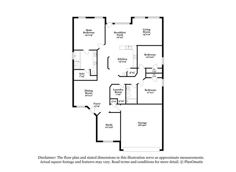 2,250/Mo, 5138 Mountain View Dr Krum, TX 76249 Floor Plan View