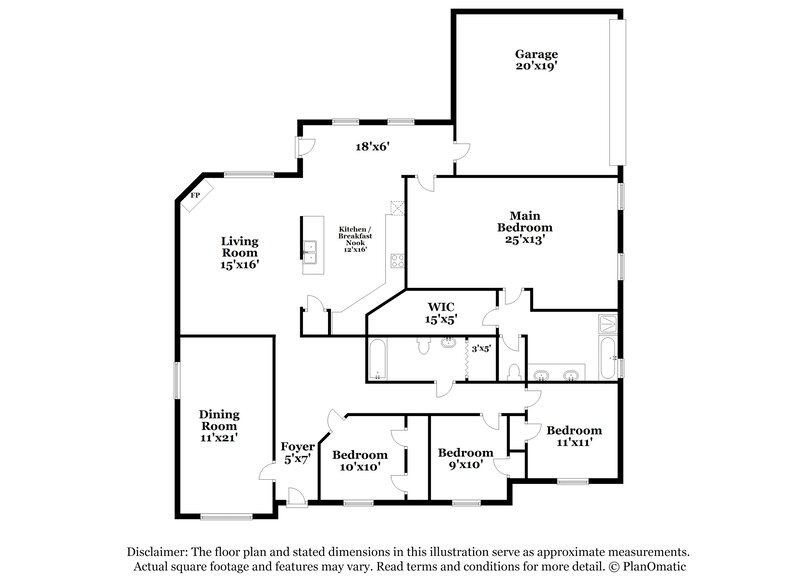 2,575/Mo, 1706 Country Crest Ln Mansfield, TX 76063 Floor Plan View